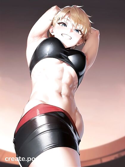 Blonde Mistress Teases and Dominates in Mischievous Hentai AI Image