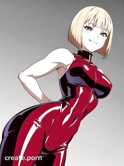 Blonde Mistress with Large Ass Dominates in steamy Hentai AI Image
