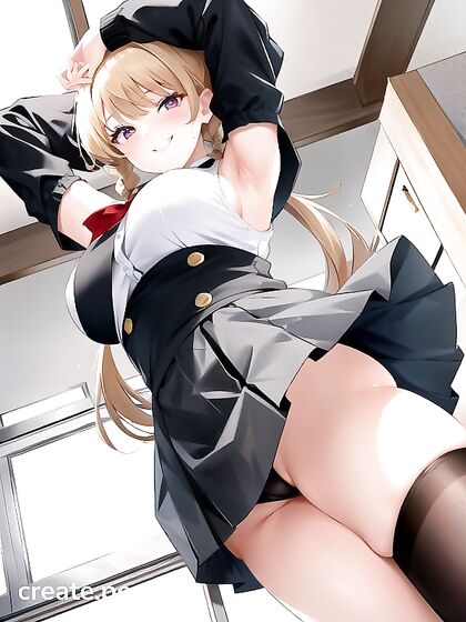 Big-Busted Student in Mini Skirt Seduces Her Teacher in ClassROOM Hentai Fantasy