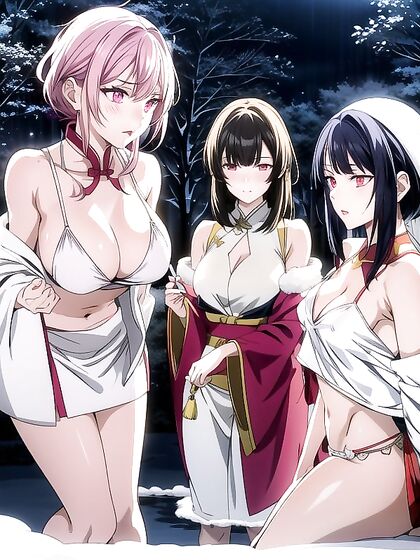 Wet-Clothed Pale Beauty with Perfect Ass in Seductive Hentai AI Image