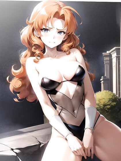 Ginger Seductress Exploring Intense Nighttime Masturbation in Hentai Fantasy