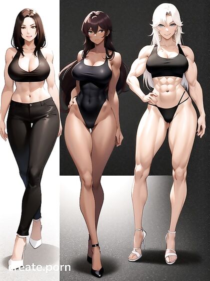 Huge Curvy Butt and Dark Brown Skin in Seductive Hentai AI Image