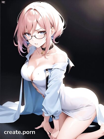 Small-Ass Beauty in Loungewear Pleases Herself Top-Down in Hentai AI Image