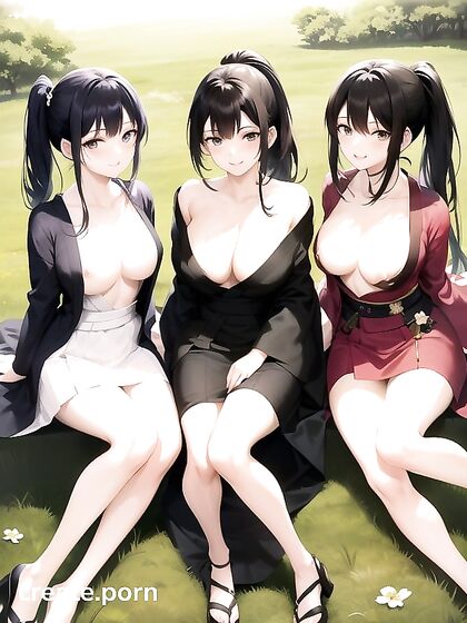 Meadow's Pale Beauty Seduces a Harem in Steamy Hentai AI Image