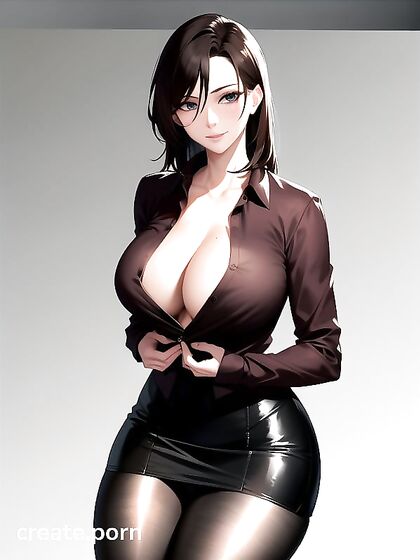 Sexy Fit Teacher in Stockings Tempts You in Steaming Hentai AI Image