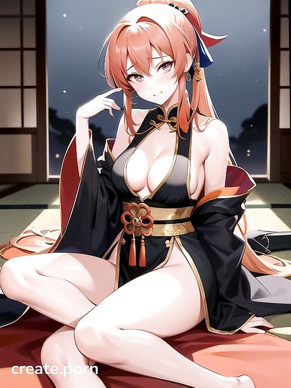 Embarrassed Beauty in Traditional Chinese Dress Unbuttons for Steamy Hentai Pleasure