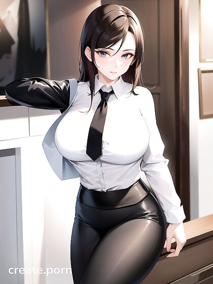 Fit Teacher Seduces Her Class with Steamy Hentai AI Image