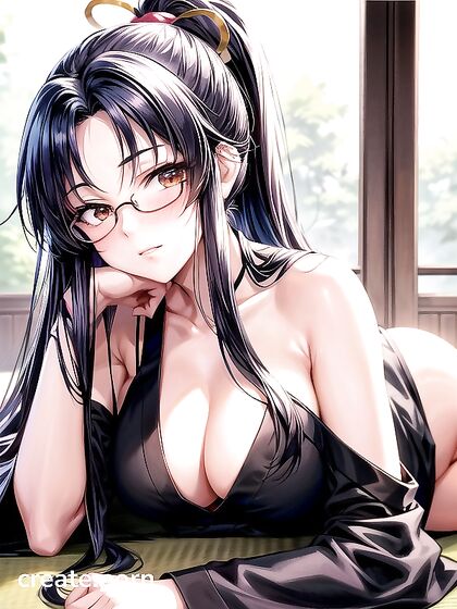 Chinese Ceremonial Dress Unbuttoned and Off-Shoulder for Steamy Hentai AI Image