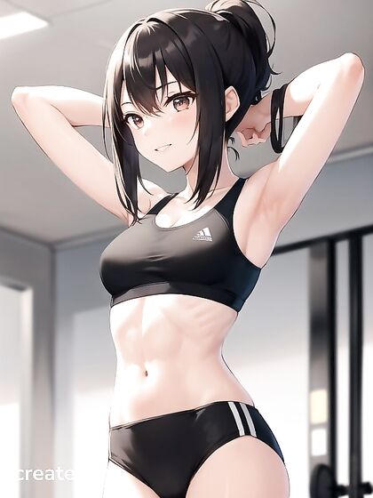 Tiny 18+ Tits Teen 18+ Seduces in Brief Hentai AI Image