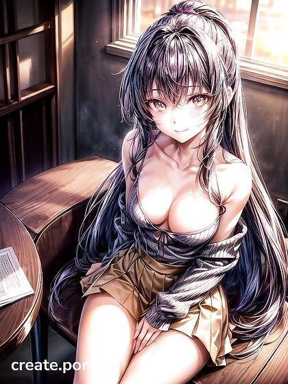 Glasses-Wearing Solo hentai Star Enjoys Intense Long-Length Pleasure