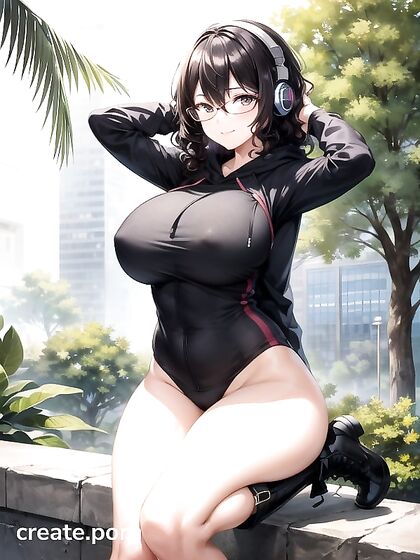 Muscular Stud Wears Headphones for Intense Noon Hentai Pleasure