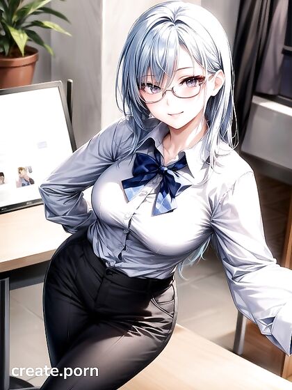 Big-Ass Beauty Shows Off Her Curves inStanding Bra Hentai AI Image