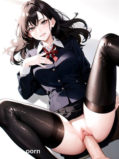 Skinny Student Seduces Her Teacher in naughty Classroom Hentai Fun