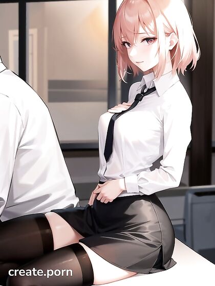 Small Breasts Shudder in Pleasure During Classroom Hentai AI Image