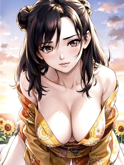 Manga Beauty with Black Hair Tops It Off in Steamy Hentai AI Image