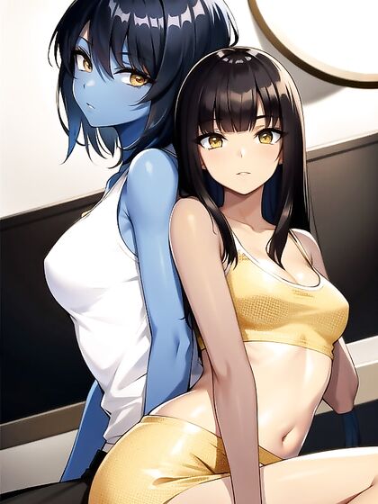 Golden-Skinned Goddess inMind-Blowing Hentai AI Image