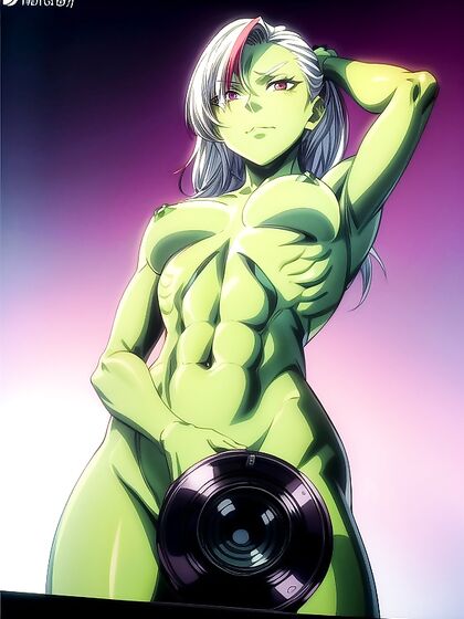 Nighttime Busty Fitness Freak Shows Off Her Curves in Steamy Hentai AI Image