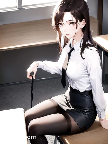 Sexy Milf with Small Breasts Takes It Slow in Seductive Hentai AI Image