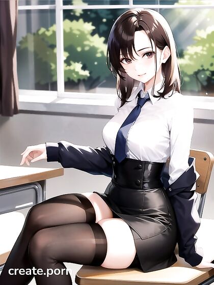 Skinny Girl 18+ with Small Breasts Enjoying Intimate Moments in hentai Hentai AI Image