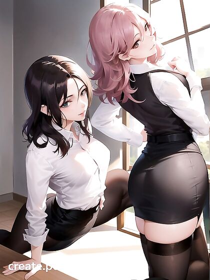 Seductive Milf in Nylon Stockings Tempts You in ThisSTEAMY Hentai AI Image