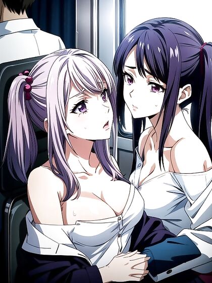 Close-Up Face Screencaps of School Uniform Hentai AI Image