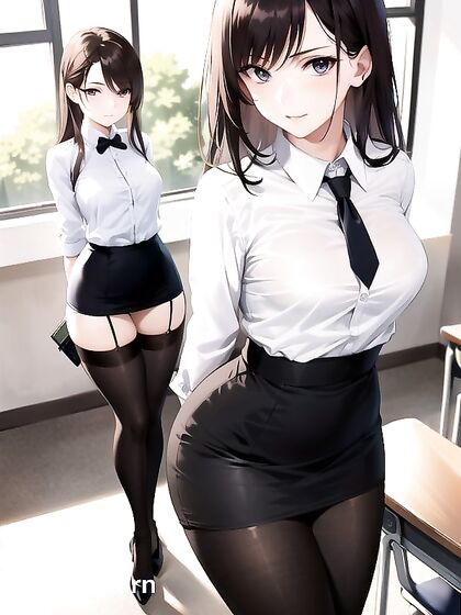 Tiny 18+ Tits and nylon-clad Legs in Sizzling Hentai AI Image