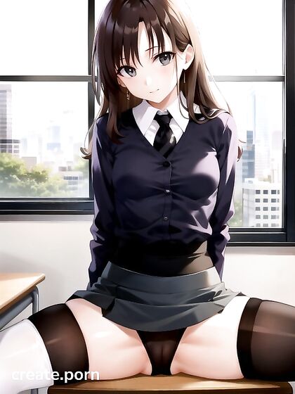 Sizzling Nylon Splits - Over 20 Image of Steamy Hentai AI Image