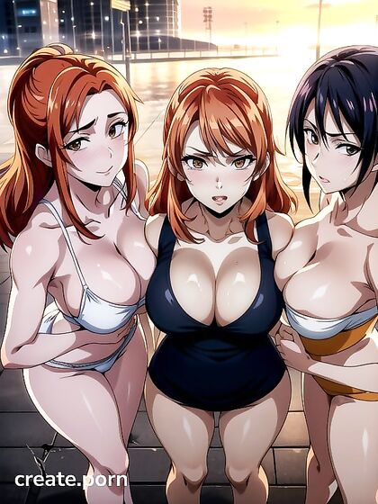 Rounded Ass Temptation - Wind-Swept Hentai AI Image with Top-Down Views