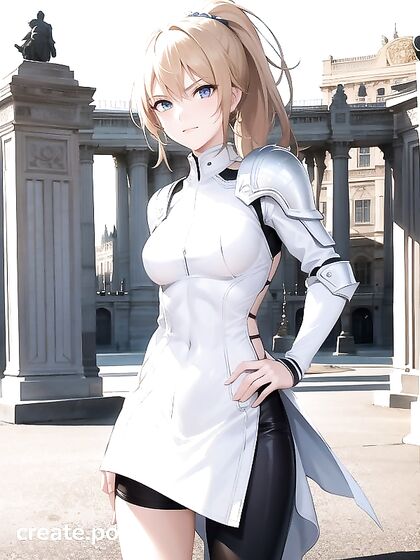 Cute Blonde with Perfectly Rounded Ass in Seductive Hentai AI Image