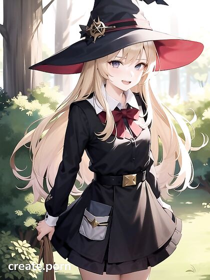 Blonde Beauty in Apron Tempts You in Seductive Hentai AI Image