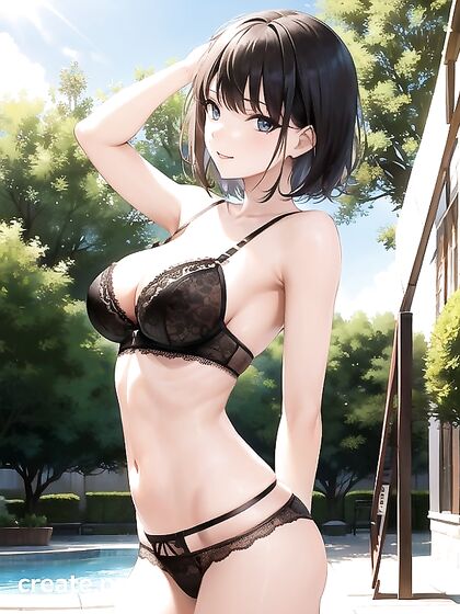 Cute Bobcut Babe in Seductive Lingerie for Heart-Melting Hentai Pleasure