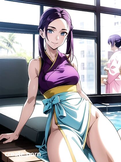 Gold-Skinned Beauty with a Massive Booty in Seductive Hentai AI Image