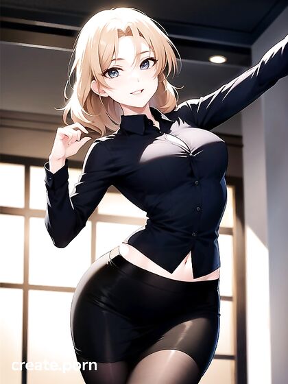 Skinny Dancer Seduces You in Sultry Movements for Hot Hentai AI Image