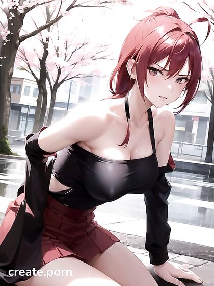 Ripped Muscles Shine in the Rainy Night's Erotic Hentai Fantasy