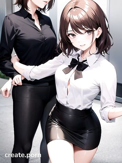 Skinny Girl 18+ with Small Breasts Enjoying Intense Hentai Pleasure