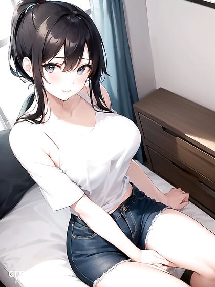 Teen 18+ With Thick Curves and Juicy Ass Enjoys Steamy Hentai AI Image