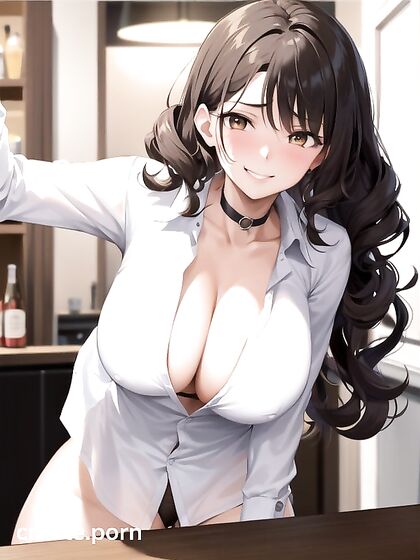 Curvy Chick with Thick Dark Brown Skin in Steamy Hentai AI Image