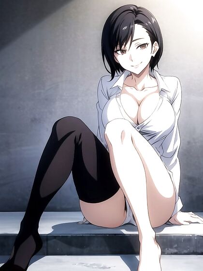 Happy in Loungewear Captured in Seductive Hentai AI Image