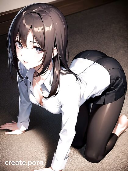 Small Breasted Teacher Turns Up the Heat in naughty Hentai AI Image