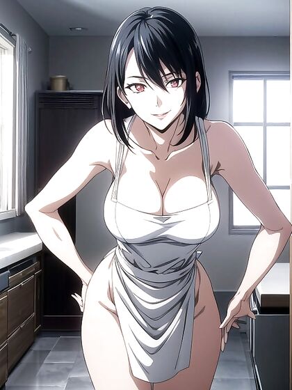 Bend Over in the Kitchen - Aproned Seduction in hentai Fantasy