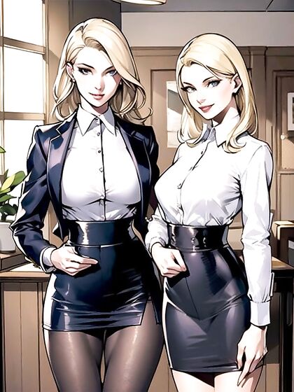 Blonde Teacher Seduces Students in Steamy Comic Hentai AI Image