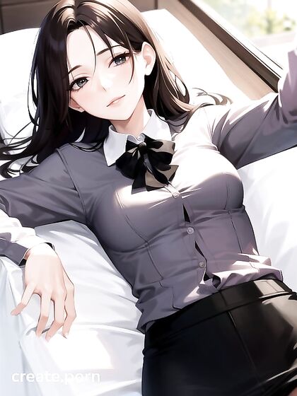 Teacher with Small Breasts Lays Down for Seductive Hentai Pleasure