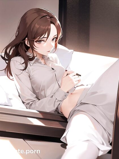 Skinny Girl 18+ with Small Breasts Enjoying Intense Hentai Pleasure