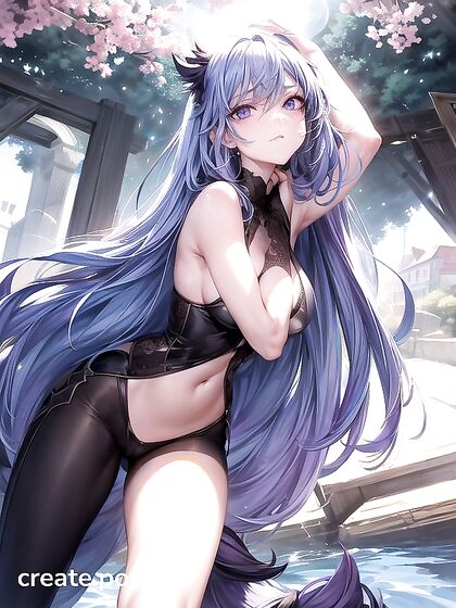 Sunny and Purple Enjoy Intense Pleasure Together in Seductive Hentai AI Image
