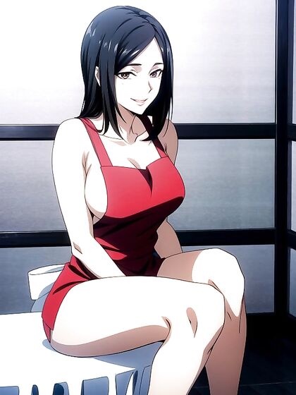 Feet Presentation with Apron in Seductive Hentai AI Image
