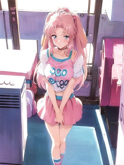 Cheerleader Gets Seduced in the Locker Room with Hand-Drawn Hentai AI Image