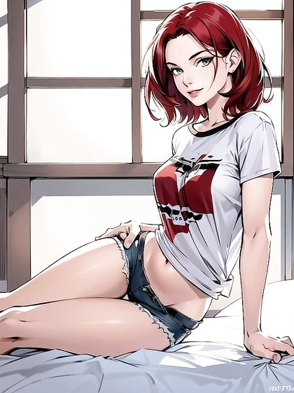 Skinny Girl 18+ with Small Breasts Enjoying Intense hentai Pleasure