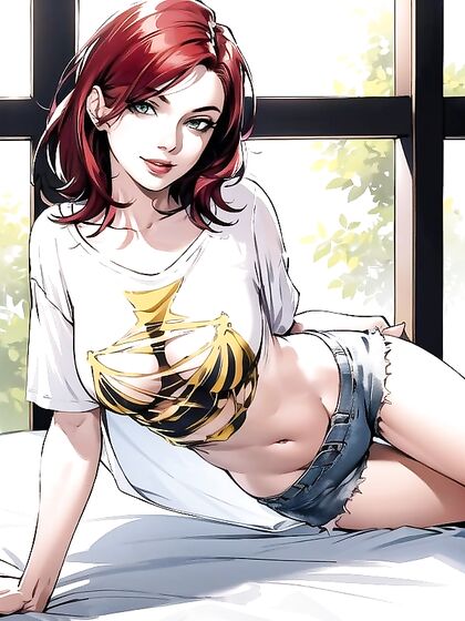 Sunny Stares Into Your Eyes While Enjoying Small Breasts hentai Pleasure