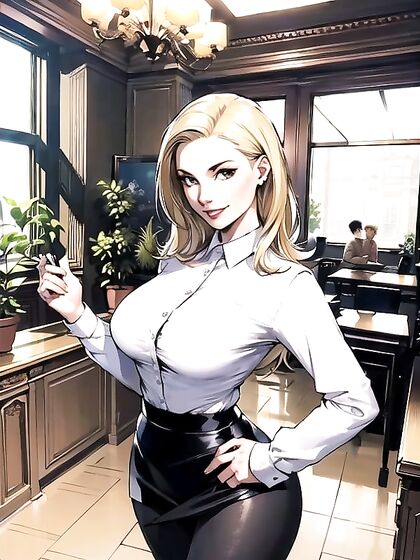 Happy Office Teacher Seduces Her Students in Steamy Hentai AI Image