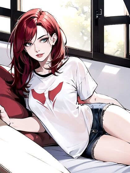 Happy Bobcut Babe Gets Sunny Pleasure in Steamy Hentai AI Image
